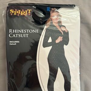 BNIB RHINESTONE CATSUIT COSTUME
